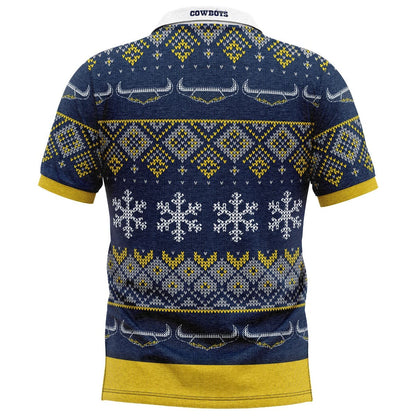 North Queensland Cowboys NRL Xmas Polo Shirt