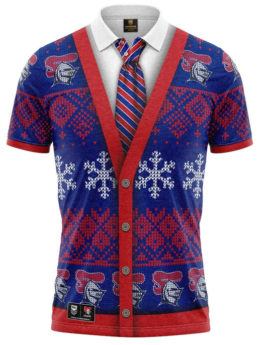 Newcastle Knights NRL Xmas Polo Shirt