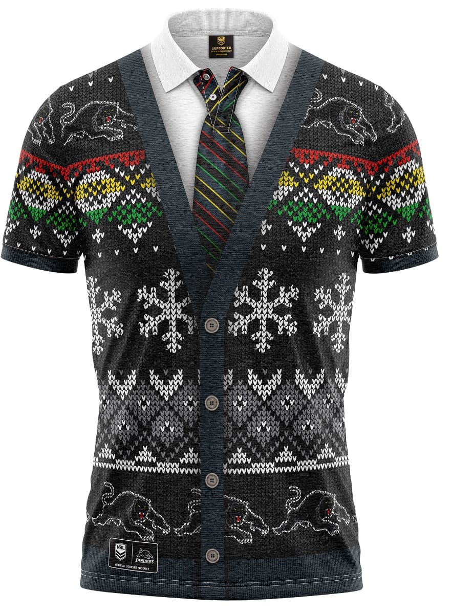 Penrith Panthers NRL Xmas Polo Shirt