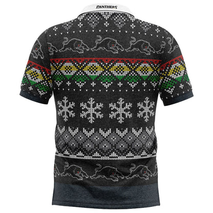 Penrith Panthers NRL Xmas Polo Shirt