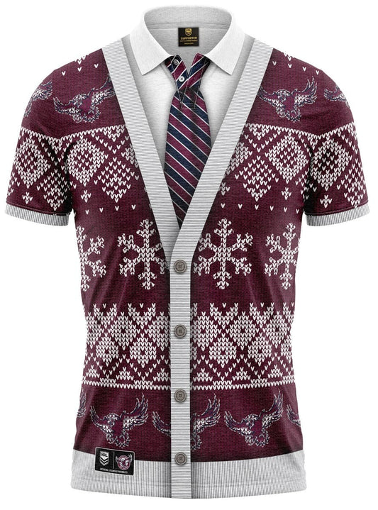 Manly Sea Eagles NRL Xmas Polo Shirt