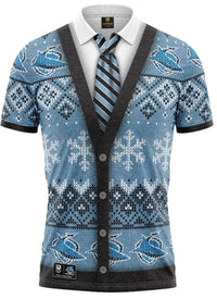 Cronulla Sharks NRL Xmas Polo Shirt
