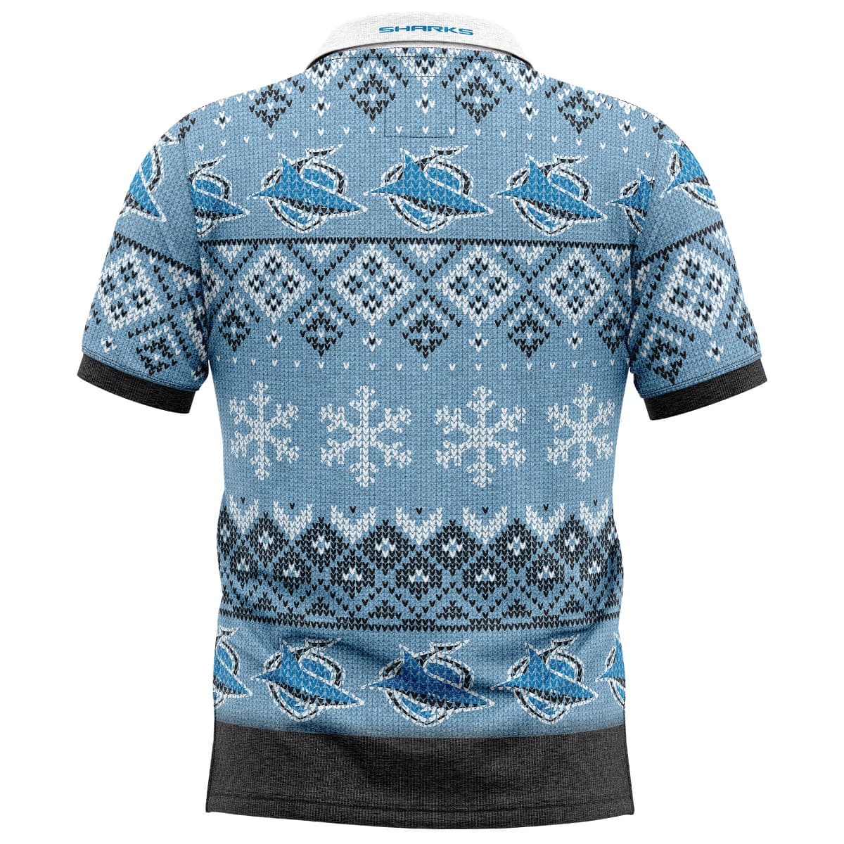 Cronulla Sharks NRL Xmas Polo Shirt