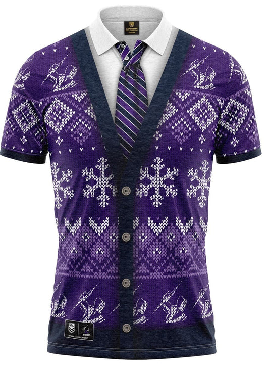 Melbourne Storm NRL Xmas Polo Shirt