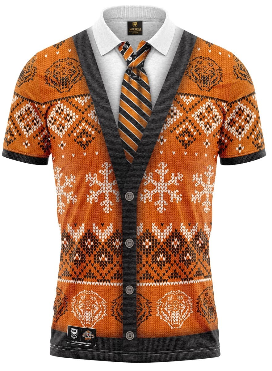 Wests Tigers NRL Xmas Polo Shirt