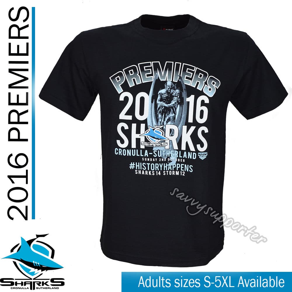 Cronulla Sharks NRL 2017 Classic Training T Shirt Adults Sizes S-5XL! 