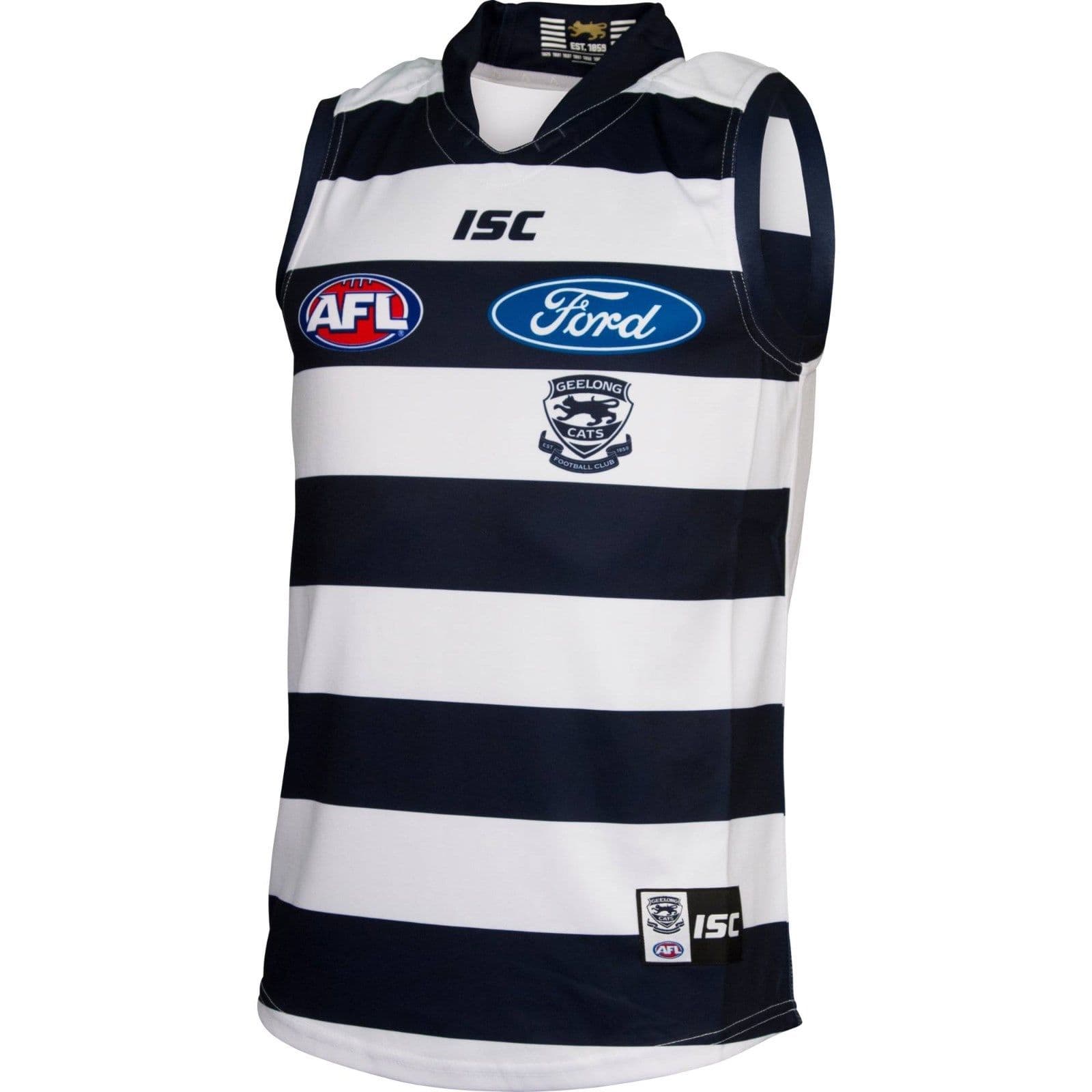 Geelong Cats Football Club NEW AFL VFL Mens Size L Large Home Guernsey Jumper 