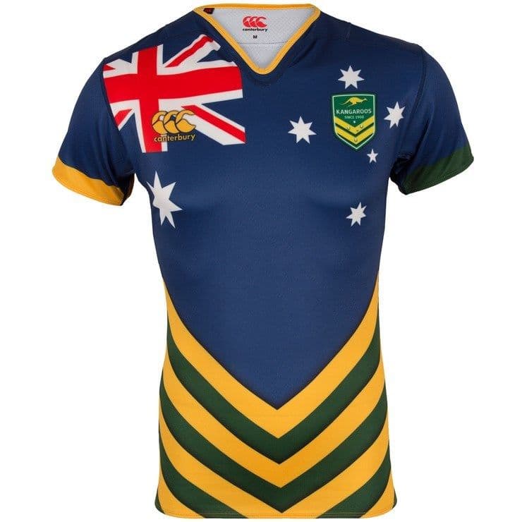 sizes S 4XL Details about   ARL Kangaroos Adults Mens RLWC Limited Edition Player Fit Jersey 