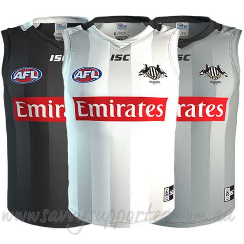 Collingwood Magpies AFL Training Guernsey Sizes S-2XL BNWT 