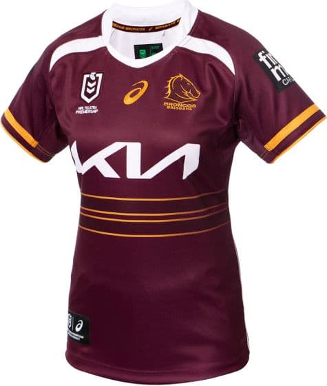 Brisbane Broncos 2025 NRL Ladies Home Jersey 2112A687.500 SavvySupporter