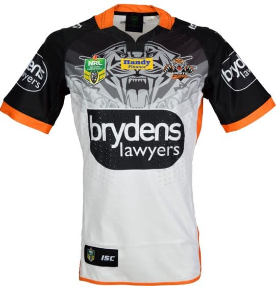 Wests tigers top jersey 2017
