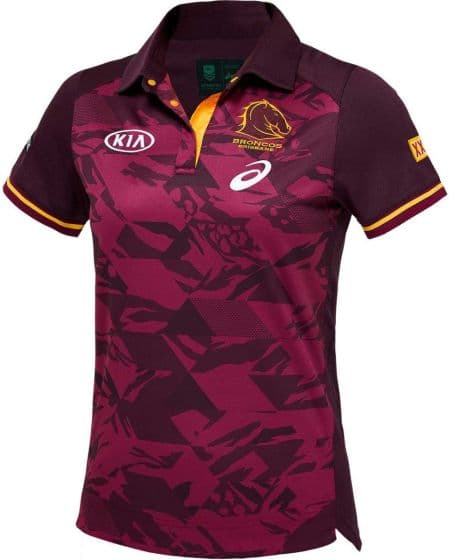 Brisbane Broncos 2021 Ladies Training Polo Shirt