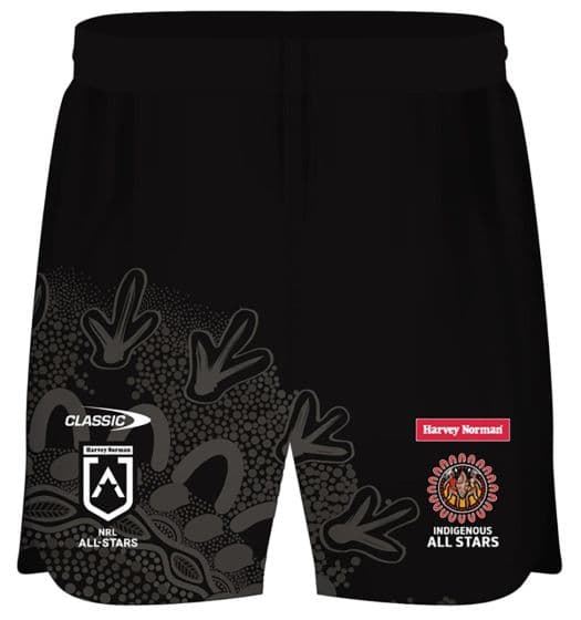 Indigenous All Stars 2024 NRL Kids Training Shorts IAR24YTSH   Ias 2024 Training Shorts 