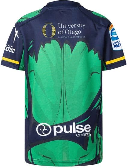 Otago Highlanders 2025 Rugby Union Kids Hulk Marvel Jersey