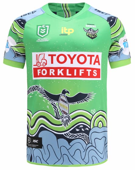 2014 Canberra Raiders Indigenous Rugby League Shirt 2XL