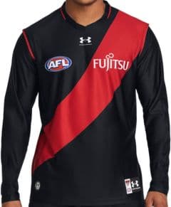 Essendon Bombers 2024 AFL Mens Home Long Sleeve Guernsey