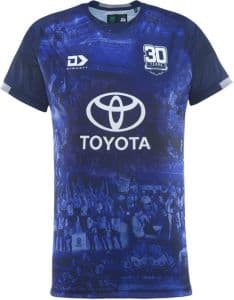 春早割 North Queensland Cowboys 2025 NRL Mens Black Training Shirt ウォームアップウェア
