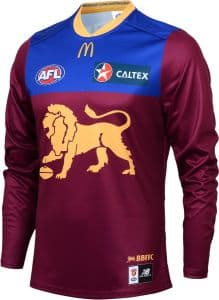 Brisbane lions 2025 long sleeve jersey