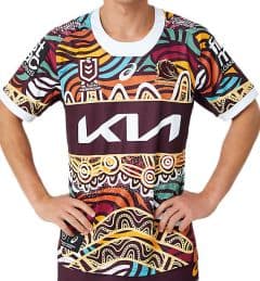 Brisbane Broncos 2023 NRL Mens Grey Training Shirt