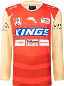 Redcliffe Dolphins 2025 NRL Mens Red Training Shirt