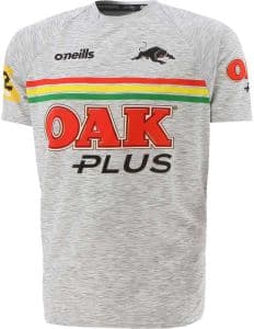 Penrith Panthers 2023 Mens Players Training Shirt - Grey