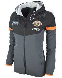 Wests Tigers NRL 2020 Players ISC Tech Pro Hoodie Jacket Ladies Sizes 8-18! 