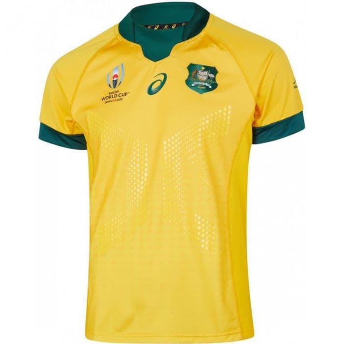 NEW Official Wallabies Rugby World Cup Mens Short Sleeve Traditional Jersey 