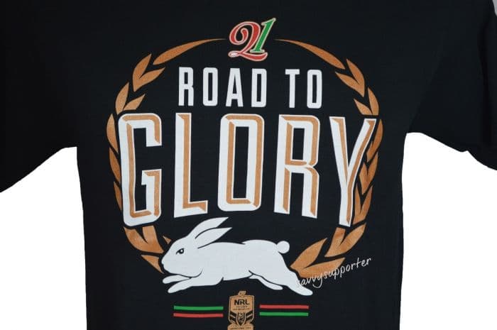 South Sydney Rabbitohs NRL Premiers Road to Glory Tee Shirt 