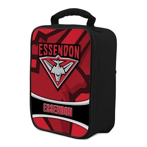 Essendon Bombers AFL Tartan Printed Neoprene Carry Lunch Box Cooler Bag New
