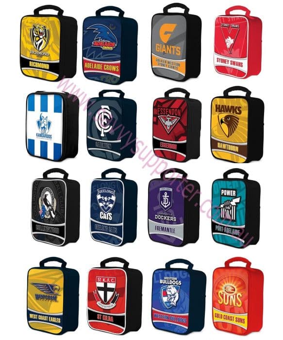 Melbourne Demons AFL Tartan Printed Neoprene Carry Lunch Box Cooler Bag New
