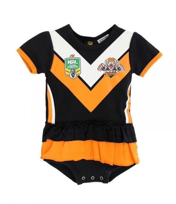 NRL Footy Suit Body Suit West Tigers Baby Toddler Infant 