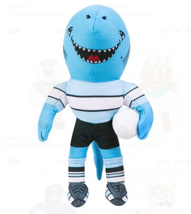 Cronulla Sharks NRL 24cm Kids Mascot Plush Toy 