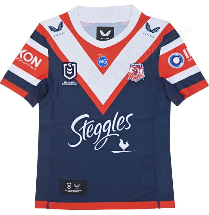 Sydney Roosters 2021 NRL Kids Home Shorts Sizes 8-14 BNWT 