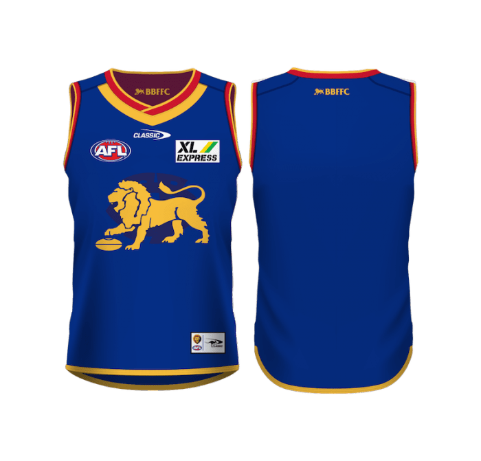 Brisbane Lions 2021 Reversible Training Guernsey Size S 5XL & Kids AFL Classic 