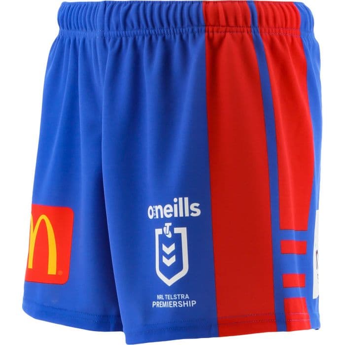 NEWCASTLE KNIGHTS NRL 2021 TIDWELL MENS ADULT HOME FOOTBALL SUPPORTER SHORTS 