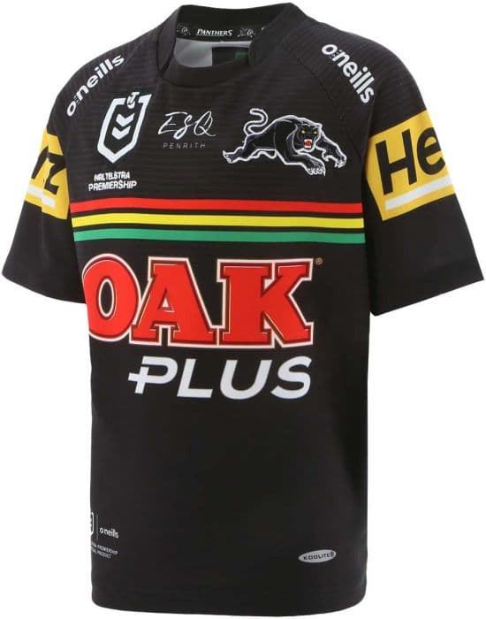 Penrith Panthers 2021 NRL Kids Warm Up Tshirt Size 13 