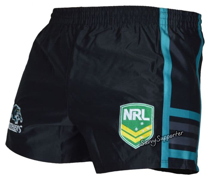 AUTHENTIC LICENSED ISC  NRL PENRITH PANTHERS  KIDS SHORTS  RRP £24 AGE 11/12 