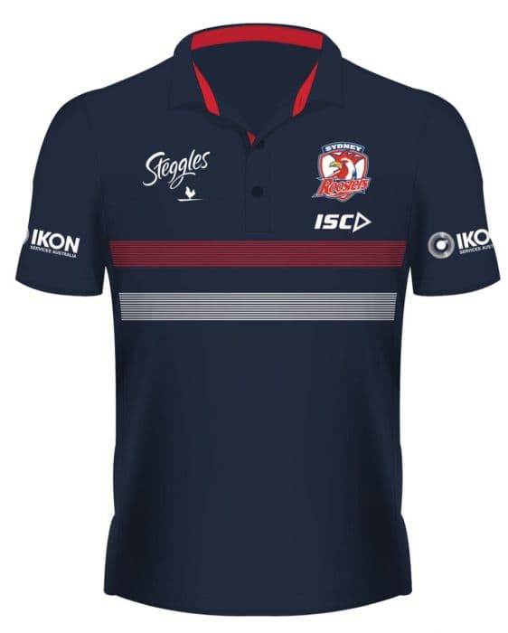 Details about   Sydney Roosters 2020 Performance Polo Size Small Navy/Red/White NRL ISC 