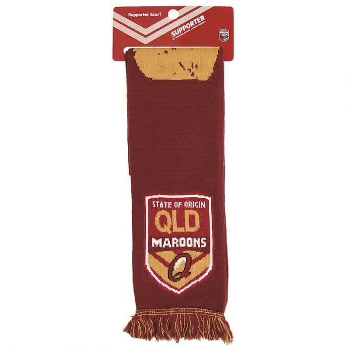 Queensland Maroons QLD State Of Origin NRL Impact Jacquard Scarf S.O.O. 