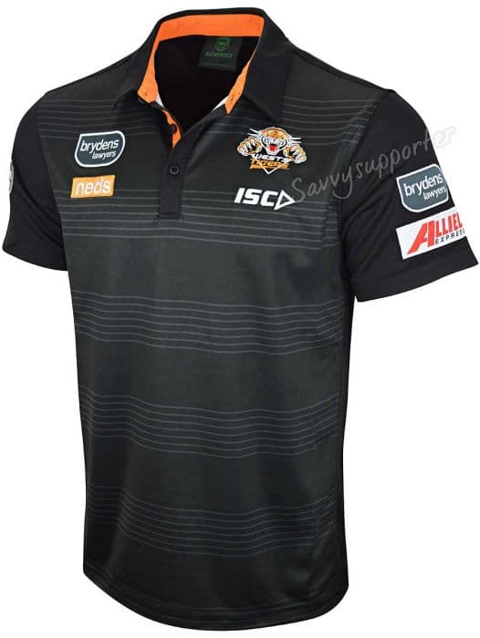 Official NRL Wests Tigers Collared Ladies Polo Size 12 18 